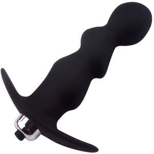 WIBRUJĄCY PLUG SILIKONOWY SEX KOREK ANALNO WAGINALNY FANTAZYJNY KOREK