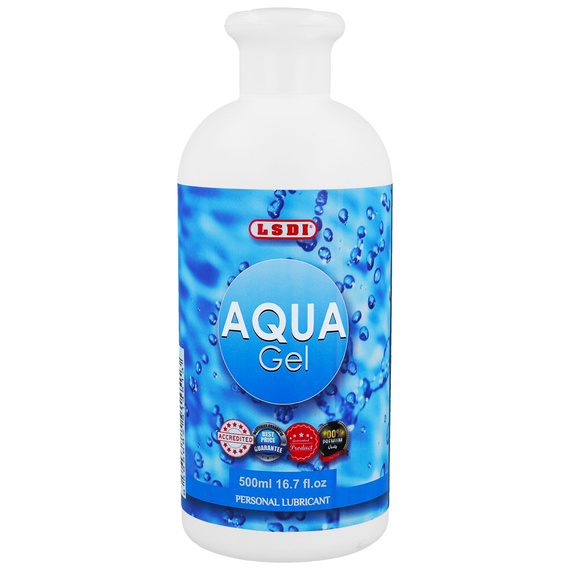AQUA GEL 500ML ŻEL POŚLIZGOWY NA BAZIE WODY LUBRYKANT DO MOKRYCH SEKS ZABAW