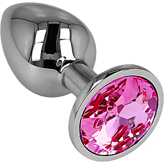 KOREK ANALNY Z KRYSZTAŁEM Z METALU WTYCZKA PIESZCZOTY ODBYTU