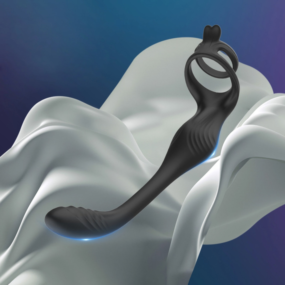 Masażer Prostaty Z Pierścieniem Na Penisa Wibrujący Zdalny Sterowany LeLex