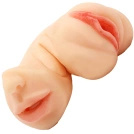 MASTURBATOR SZTUCZNA POCHWA + USTA 2w1 WAGINA HIPER REALISTYCZNA 