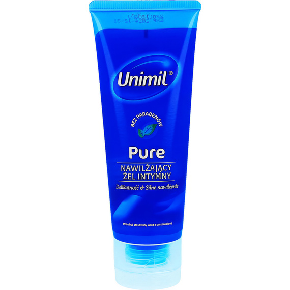UNIMIL PURE 80ML ŻEL WODNY  INTYMNY LUBRYKANT NATURALNY DUŻY DELIKATNA FORMUŁA