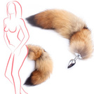 METALOWY KOREK ANALNY Z UWODZICIELSKĄ LISIĄ KITĄ PONĘTNY SEX OGON DO ZABAW