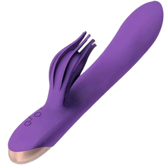 Wibrator Damski Tulipan Silikonowy Masażer Punktu G I Łechtaczki USB LeLex