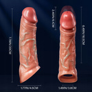 Nakładka Na Penisa Z Wibracją Przedłużająca 6cm Pogrubiająca Pilot LeLex