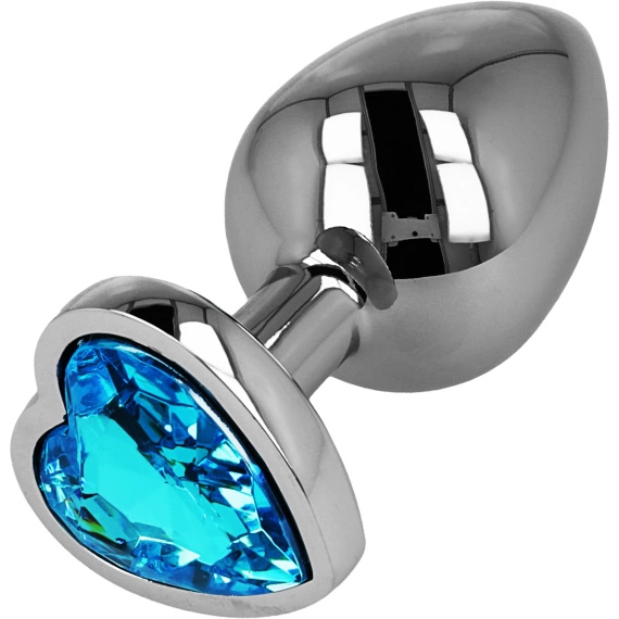 KOREK ANALNY - METALOWY NIERDZEWNY Z OZDOBĄ MIŁOSNĄ UCHWYT SERCE XL DUŻY