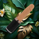 ELEGANCKI I NIEPOZORNY GIĘTKI PENIS DILDO WIBRATOR Z PRZYSSAWKĄ POSUWISTY 