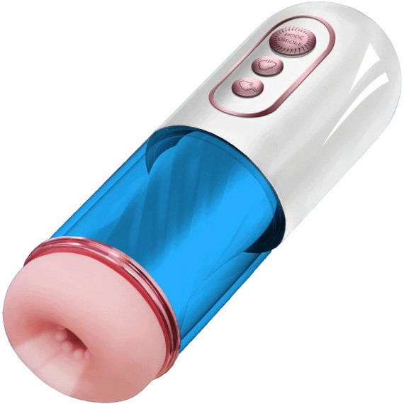Automatyczne masturbator meski z funkcją ssania, wibracji, głos MEGA SPUST