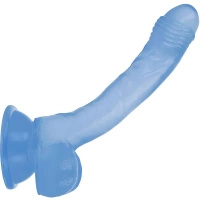 SZTUCZNY PENIS - SEX DILDO Z PRZYSSAWKĄ ŻYŁKAMI I JĄDRAMI GIĘTKIE ŻYLASTE