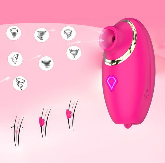 Masażer Powietrzny 3w1 Ssący Z Ruchomym Języczkiem Wibrator Damski LeLex