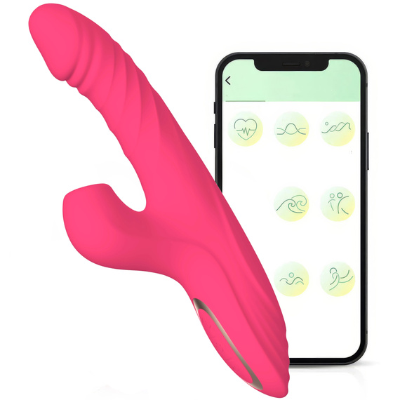 Wibrator 7 Trybów Góra-Dół Ruchomy Języczek Ssący Masażer Punktu G LeLex