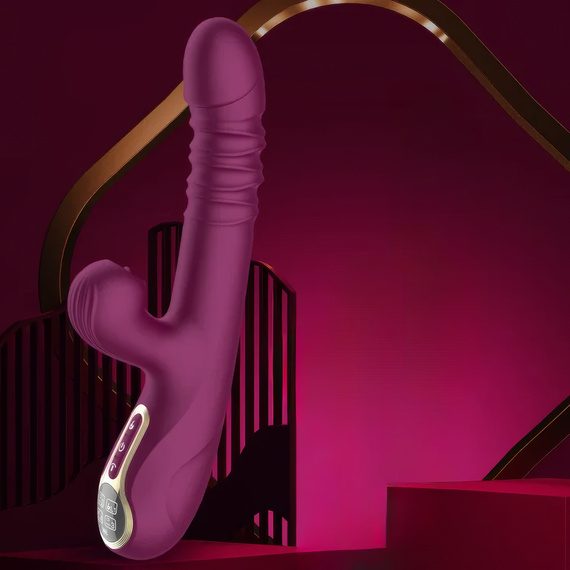 Wibrator Damski 4w1 Posuwisty Ssący Podgrzewany Masażer Punktu G USB LeLex