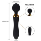 Dwustronny Wibrator Intensywny Masażer 2w1 Wielofunkcyjny Sex Zabawka LeLex