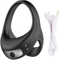 EREKCYJNY PIERŚCIEŃ NA PENISA 10 TRYBÓW MEGA WIBRACJI COCK RING WODOODPORNY