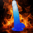 DILDO SMUKŁY SZTUCZNY PENIS DO ANUSA I POCHWY DLA POCZĄTKUJĄCYCH PRZYSSAWKA