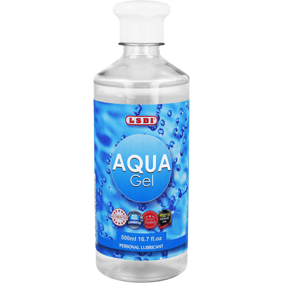 AQUA GEL 500ML ŻEL POŚLIZGOWY NA BAZIE WODY LUBRYKANT DO MOKRYCH SEKS ZABAW