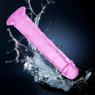 MIĘKKIE GIĘTKIE ŻELOWE DILDO ELASTYCZNY PENIS Z PRZYSSAWKĄ DO POCHWY ANALU