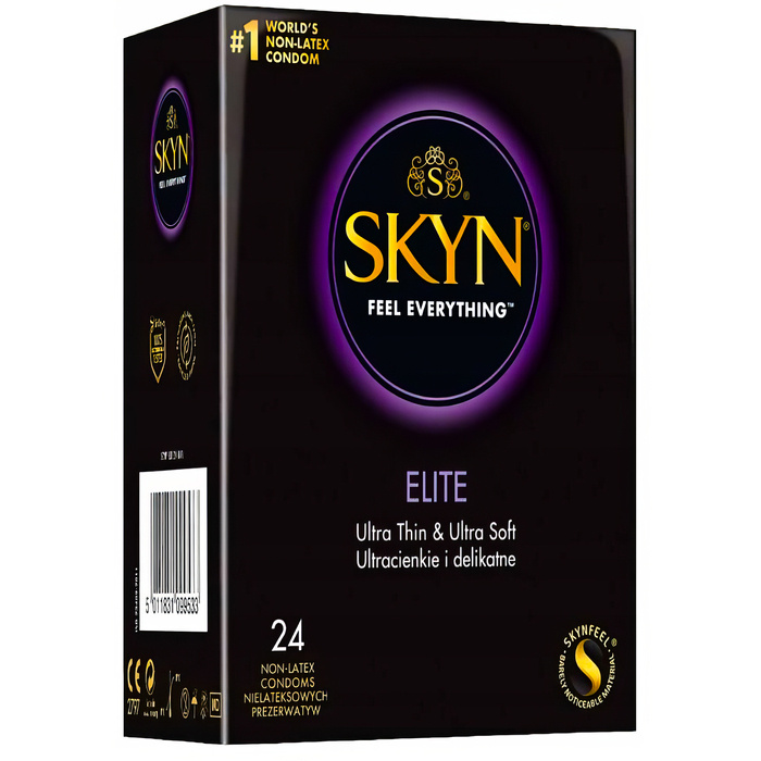 PREZERWATYWY UNIMIL SKYN ELITE 24 SZTUKI ULTRACIENKIE DELIKATNE NATURALNE