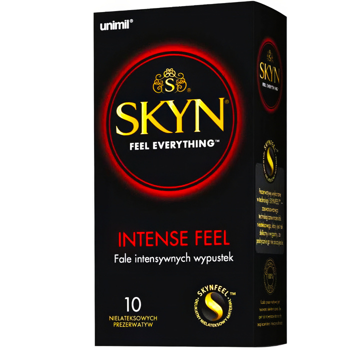 PREZERWATYWY UNIMIL SKYN INTENSE FEEL 10SZT KARTONIK EKSTRA FALE WYPUSTEK