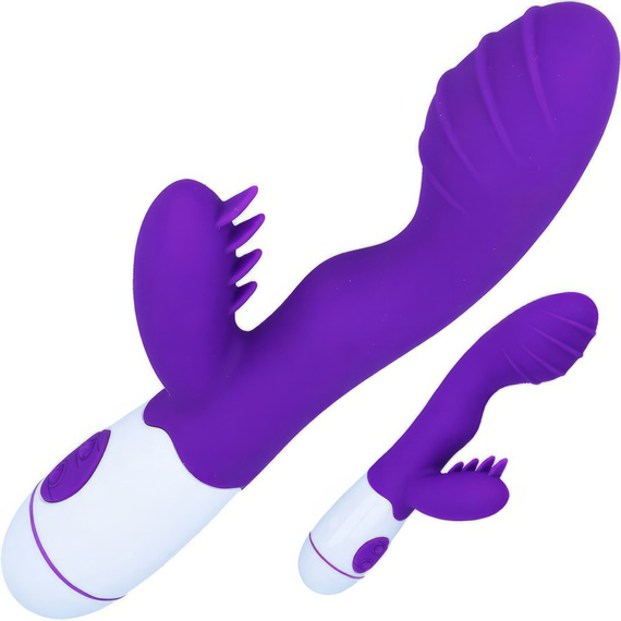 SEX WIBRATOR WIELOFUNKCYJNY ZE STYMULATOREM ŁECHTA
