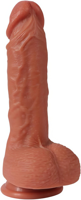 SUPER REALISTYCZNE DILDO SILIKONOWY PENIS Z PRZYSSAWKĄ NATURALNA PENETRACJA